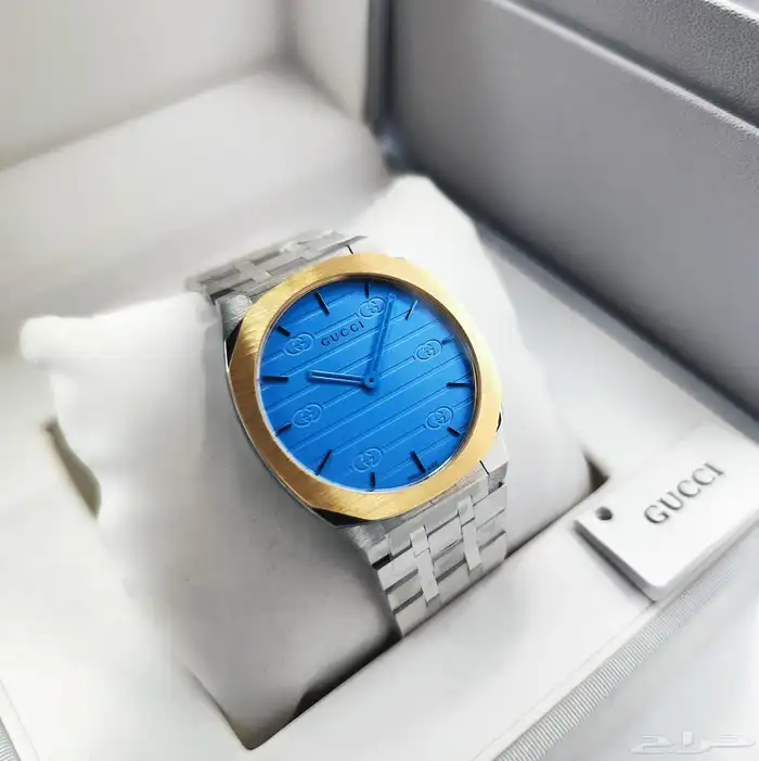 ساعات قوتشي رجاليه قمه بالجمال تستاهل يدك 0