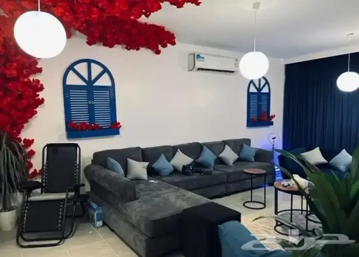 شباك ريفي وديكورات يونانية 5