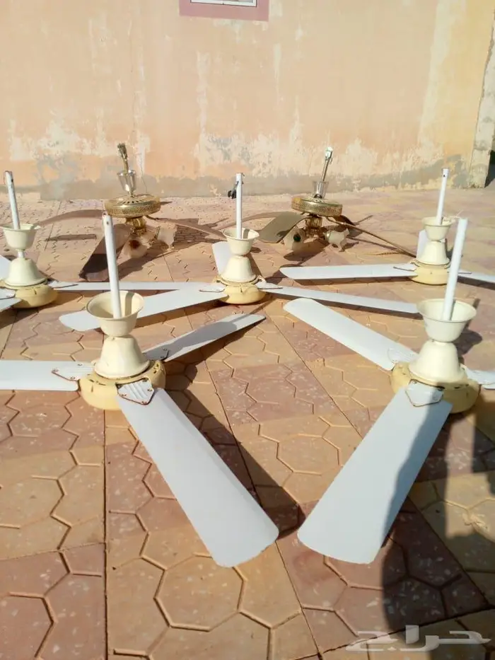 للبيع مراوح سقف مستعمله شغالات الاسياح 2