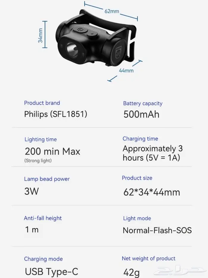 كشاف رأس Philips 5