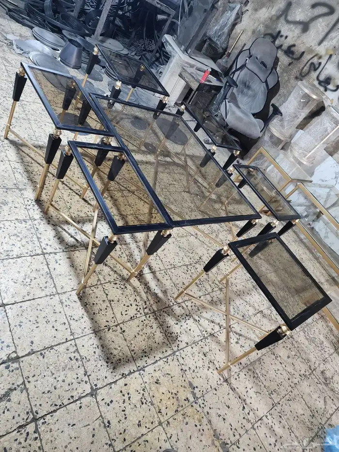 طاولات مجالس وعربيات تقديم وطاولات الخدمه وطقوم مباخر 8