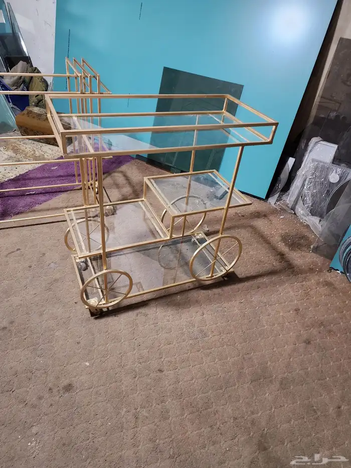 طاولات مجالس وعربيات تقديم وطاولات الخدمه وطقوم مباخر 2