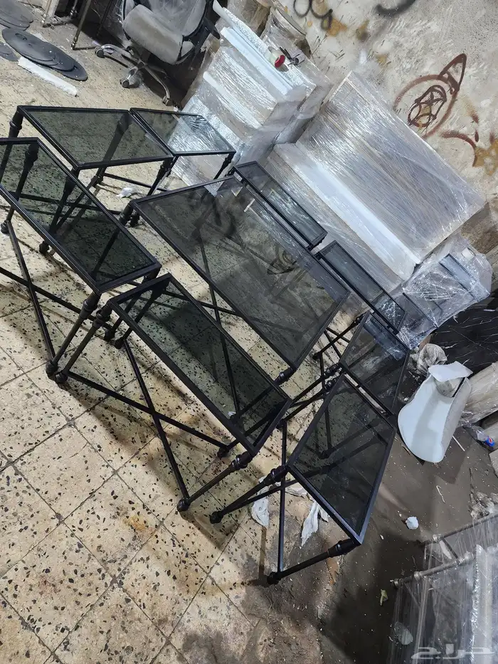 طاولات مجالس وعربيات تقديم وطاولات الخدمه وطقوم مباخر 6