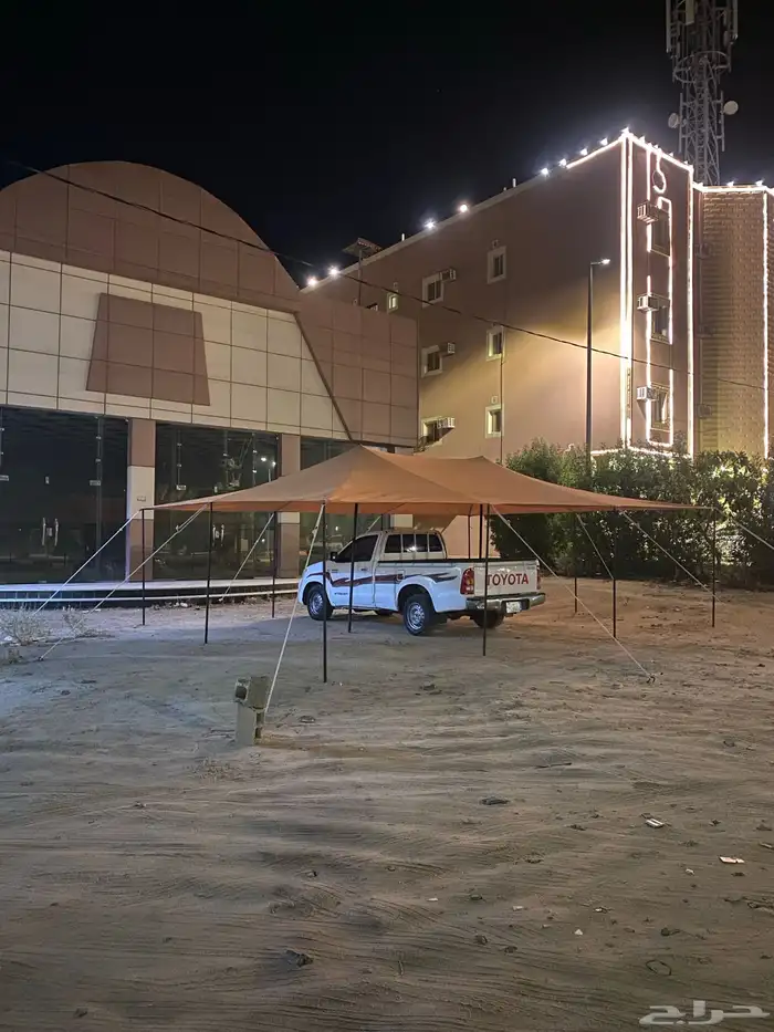 هياكل خيام مقاس 4-4و  4-6  مشبات نار صغير وكبير  مظله حلال 0