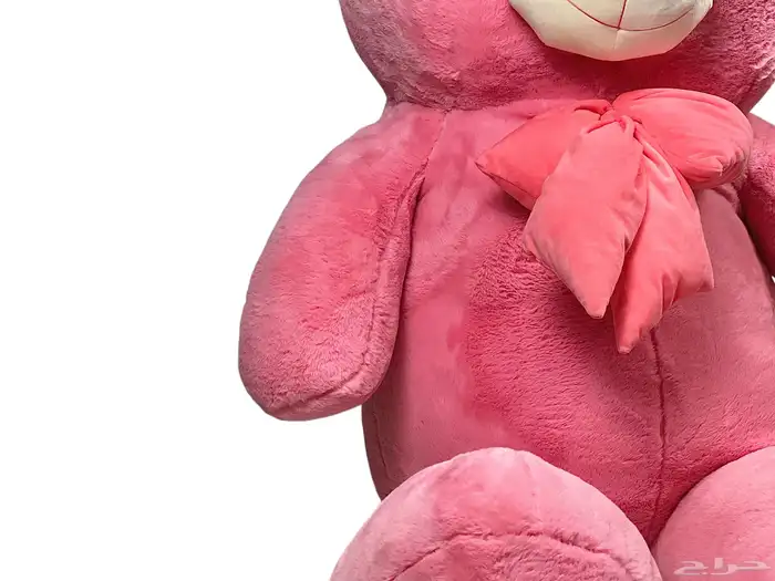 دمية دب وردي بالحجم العملاق القطنية ( دب زهري كبير ) ناعم 4