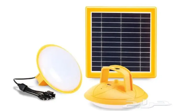 مصباح تخييم LED بشحن شمسي 0