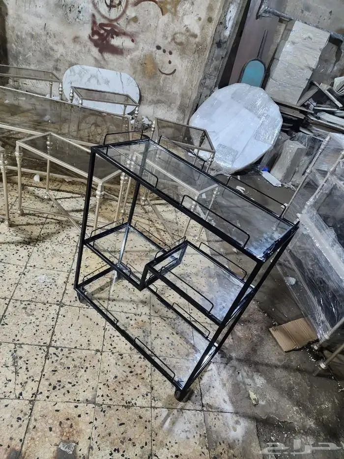 طاولات مجالس وعربيات تقديم وطاولات الخدمه وطقوم مباخر 3