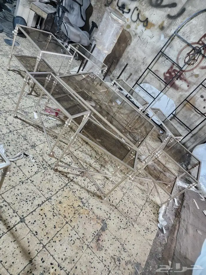 طاولات مجالس وعربيات تقديم وطاولات الخدمه وطقوم مباخر 5