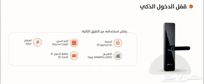 كاميرات مراقبه - أقفال ذكيه smart look 1