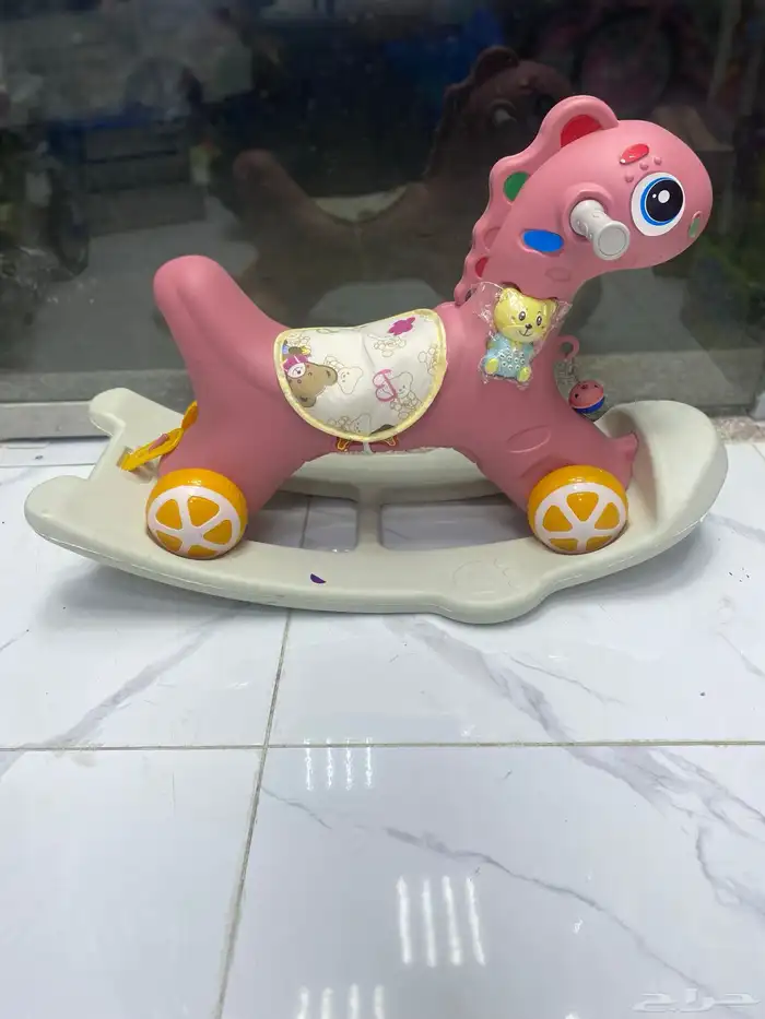 لعبة حصان بلاستيك هزاز (أطفال) 0