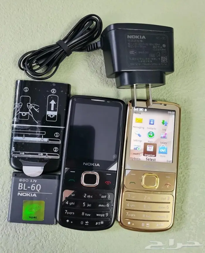 بطاريةنوكيا N95 8GB الاصلية والشاحن الاصلي مسمار صغير ثلاثي 15