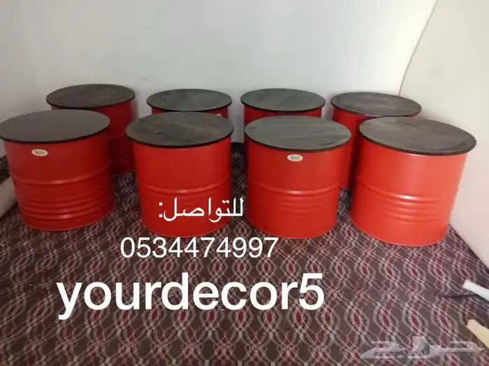 كراسي وطاولات براميل 6