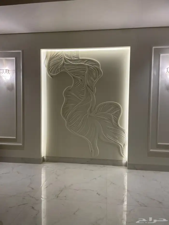 قص خشب و اكريليك حفر سي ان سي جداريات خشبية وشعارات اكريلي 0