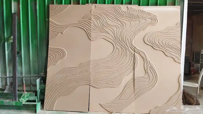 قص خشب و اكريليك حفر سي ان سي جداريات خشبية وشعارات اكريلي 13