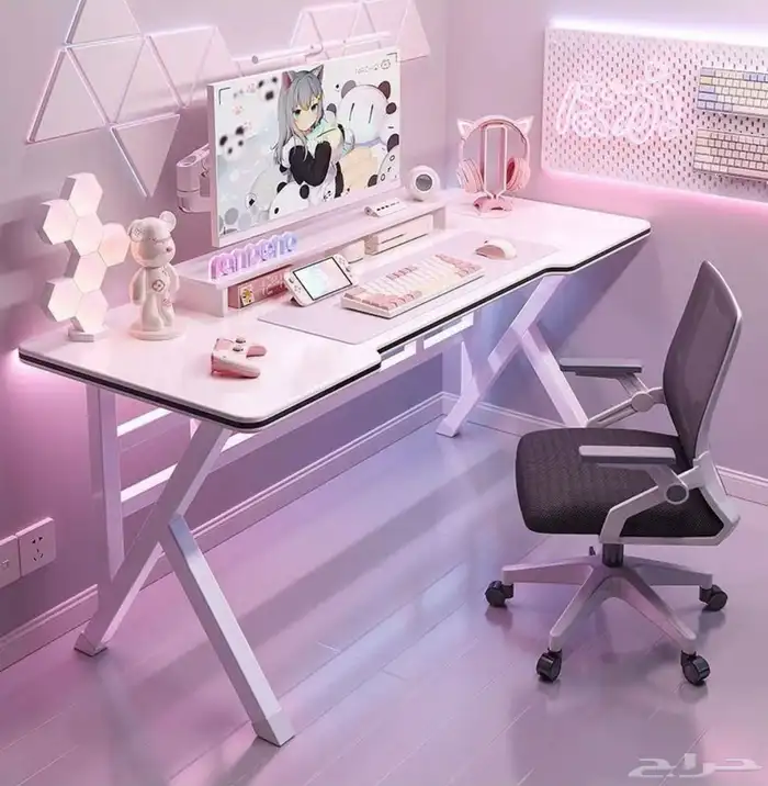 طاولة قيمينق ابيض بطول متر 2