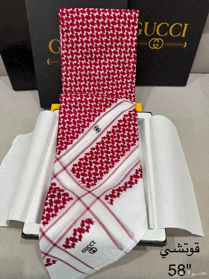 اشمغة رجالية شانيل وكارتير وجميع الماركات 2024 تخفيض العيد 3