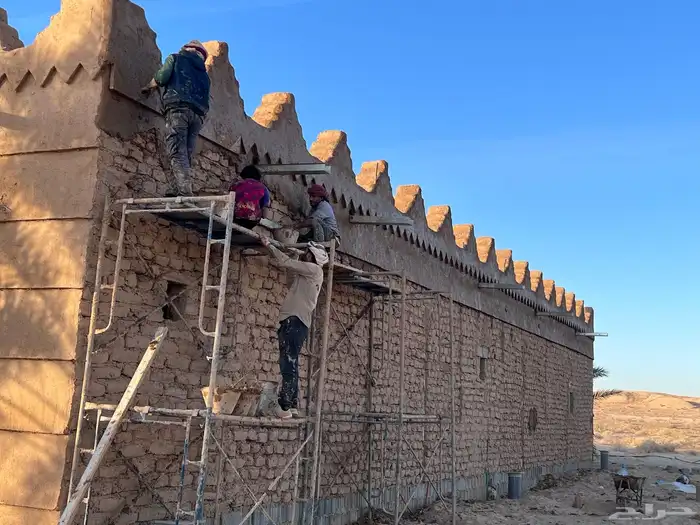 م حجر طين تراث بناء حجر 1