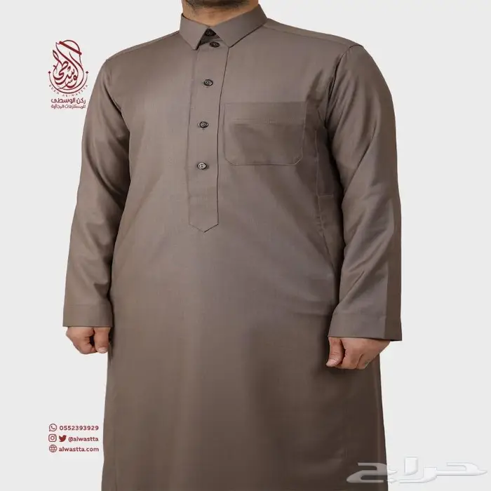 ثوب سعودي شتوي سادة 10