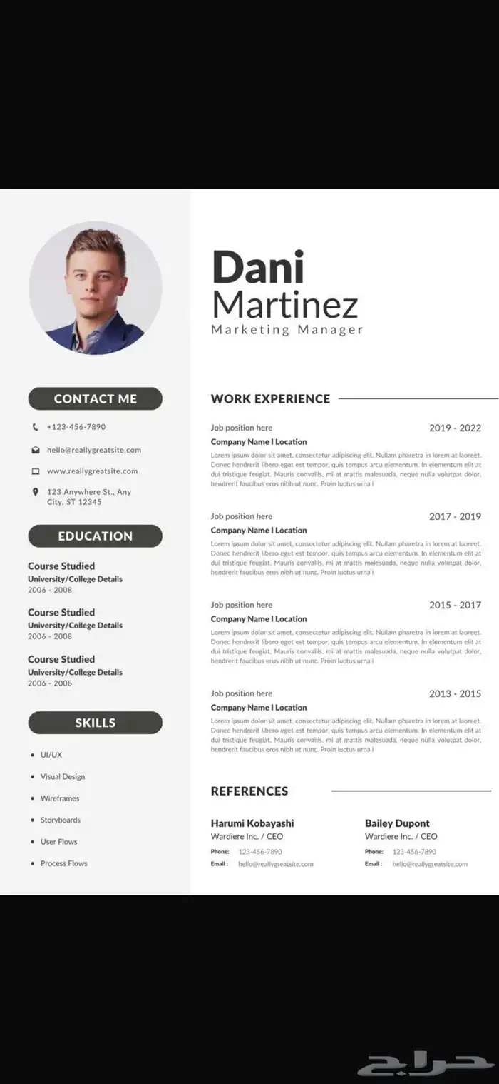 عمل cv 23