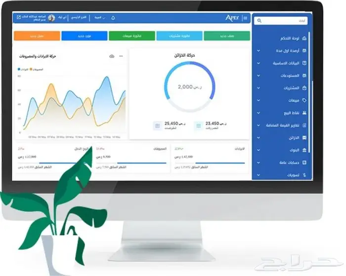 برنامج محاسبي سحابي ERP اجهزة كاشير ونقاط بيع 2