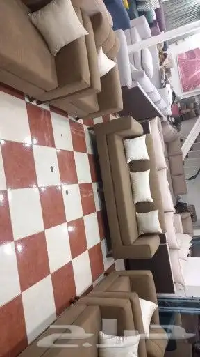 الركن الراقي تفصيل جميع انواع لكنب وستاير وتنجيد جميع الكنب 0