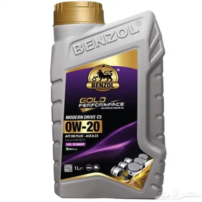 زيت بنزول محرك بنزين تخليقي كامل 1 لتر 0W-20 SN PLUS - C5 0