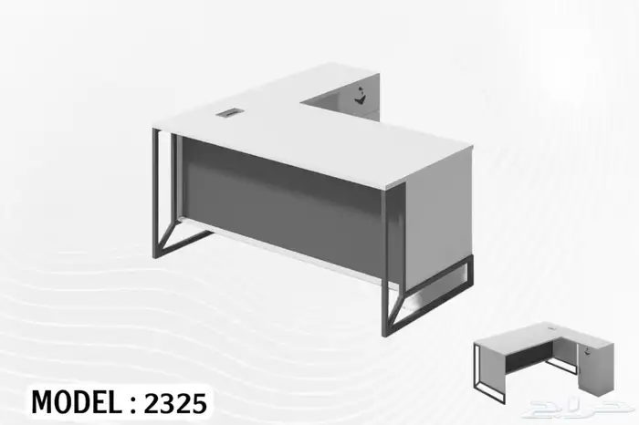 مكاتب فخم طقم مودرن المدير مكتب سكرتاريه درج دولاب طاولة شي 23