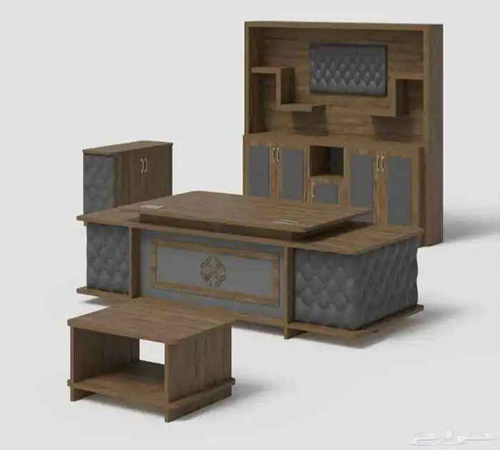 مكاتب فخم طقم مودرن المدير مكتب سكرتاريه درج دولاب طاولة شي 74