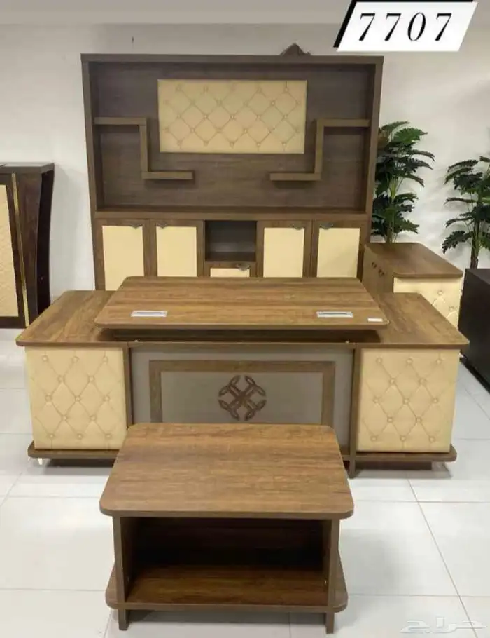 مكاتب فخم طقم مودرن المدير مكتب سكرتاريه درج دولاب طاولة شي 73