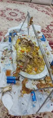مطعم الخير يقدم خروف سيخ على الجمر 1 خروف مشوي 2 دجاج مش 6
