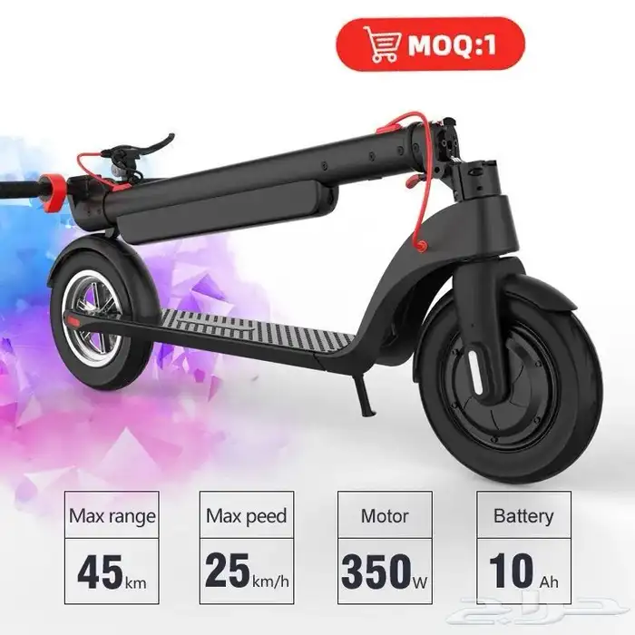 اسكوتر X8 محرك بقوة 350 واط وبطارية خارجية 3