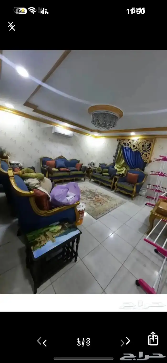 كنب كلاسيكي خمس قطع بيع سمح ومستعجل 0