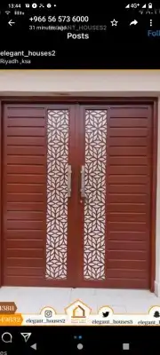 باب حديد شباك دربزىن مزله ساوتر المنيوم 0