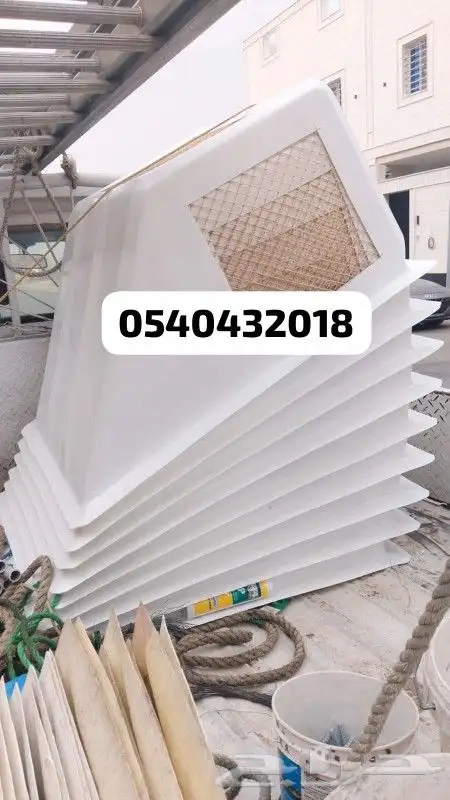 غطاء مكيف خارجي شبك شفات غطاء المكيف 0