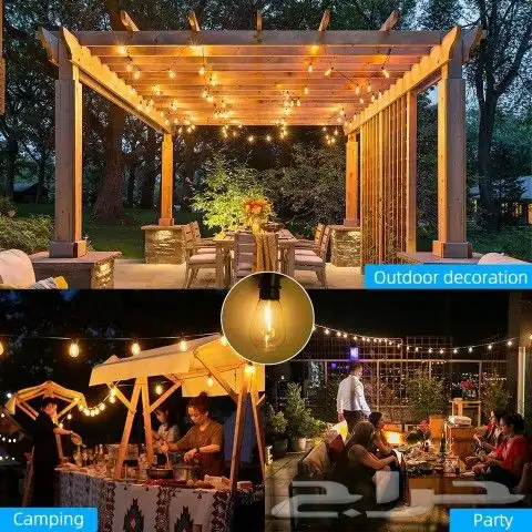 عقد لمبات 10 متر لمحلات الشاي والمقاهي والمخيمات 2