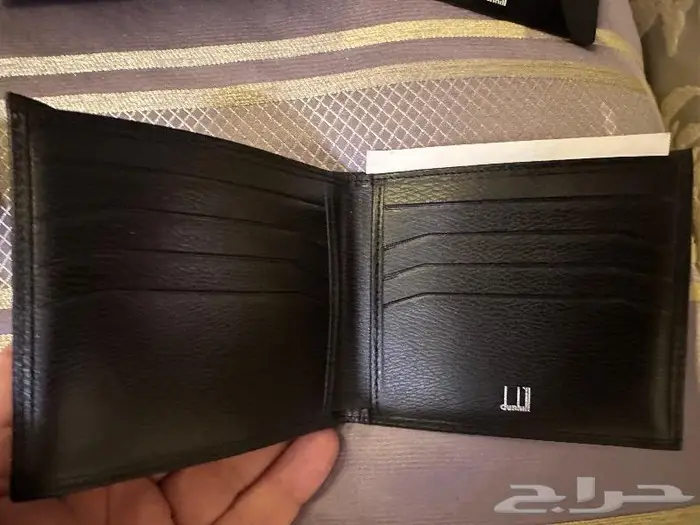 محفظة بوك دنهل Dunhill جلد طبيعي فخمة جدا 6