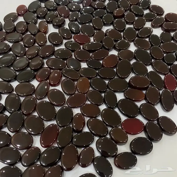 عقيق كبدي أفريقي طبيعي العدد 170 حجر جملة 16