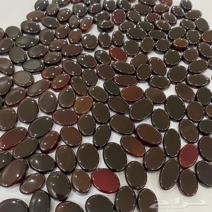 عقيق كبدي أفريقي طبيعي العدد 170 حجر جملة 19
