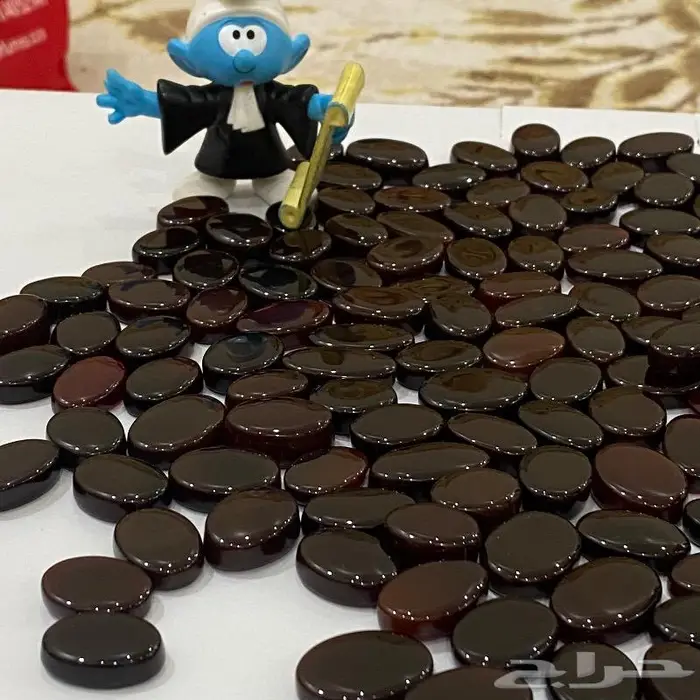 عقيق كبدي أفريقي طبيعي العدد 170 حجر جملة 11