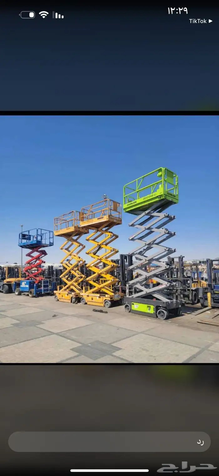 رافعة شوكية فوركلفت forklift للإيجار شهري يومي جميع الأحجام 2