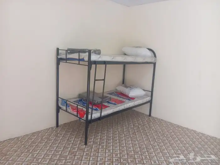 سرير حديد طابقين نفرين جودة عاليه يتحمل 150 كيلو 1