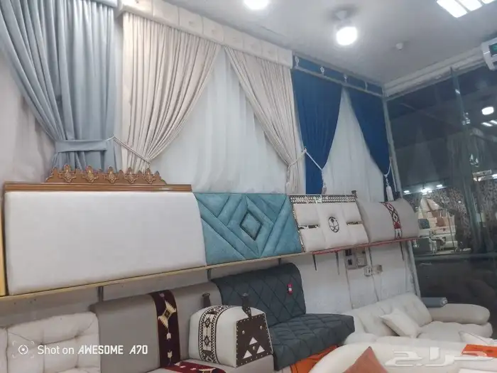 مفروشات الرياض  تفصيل جميع انواع الكنب والجلسات الارضي والست 6