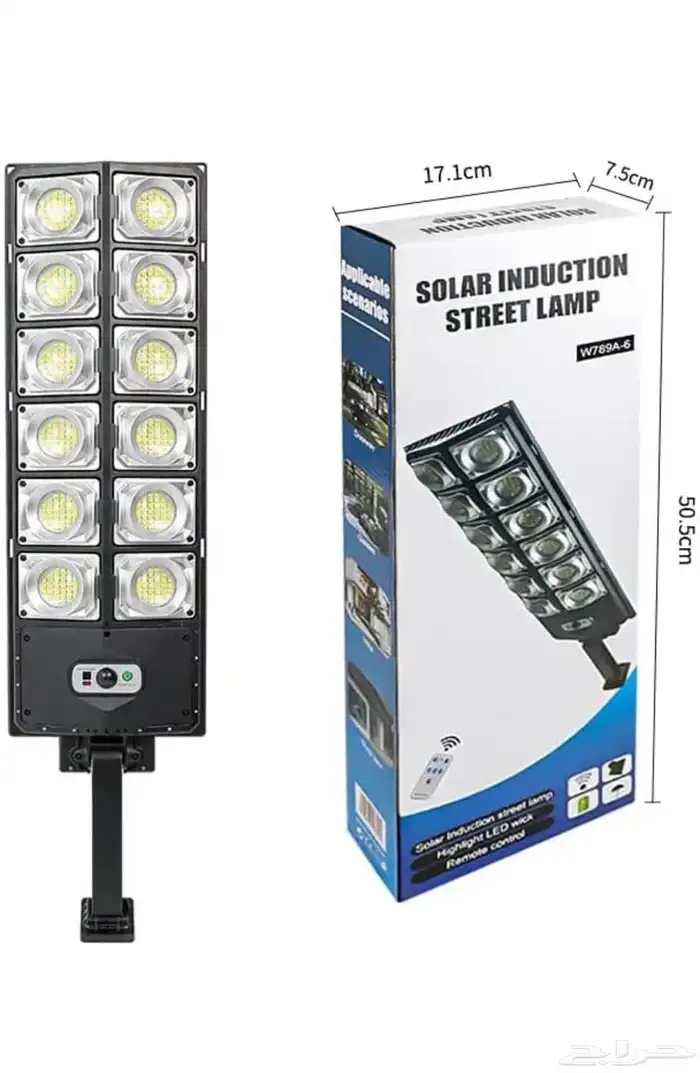 كشاف بالطاقة الشمسية مزود بمستشعر للحركة والشفق   300 وات 2