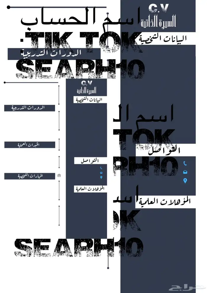 تصميم وانتاج سيره ذاتيه 2025 - 2026 3
