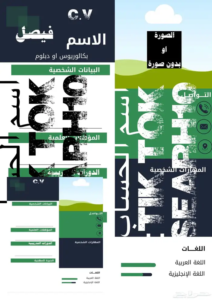 تصميم وانتاج سيره ذاتيه 2025 - 2026 7