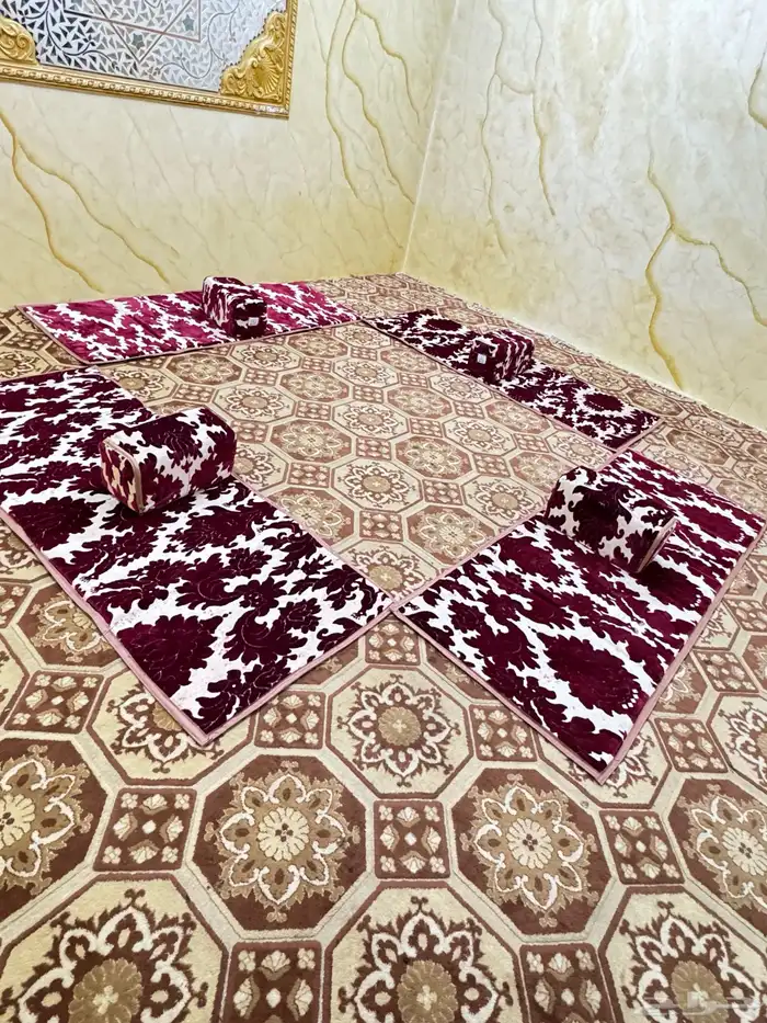 طقم مدات مع لباد معزوله بجلد 0