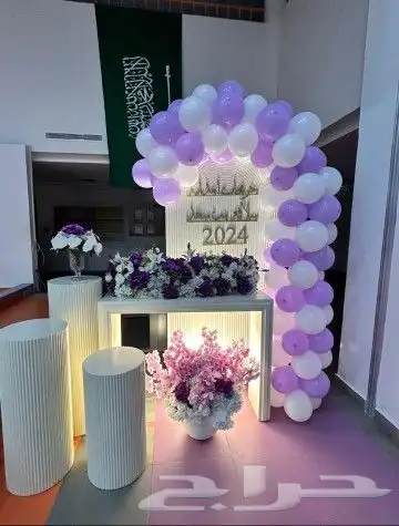 محل حفلات للايجارات يوجد عندنا طاولات ومداخل وكوش وقهوجيين و 0