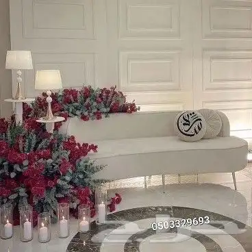 تنسيق قاعات زفاف_كوشات_طاولات 3