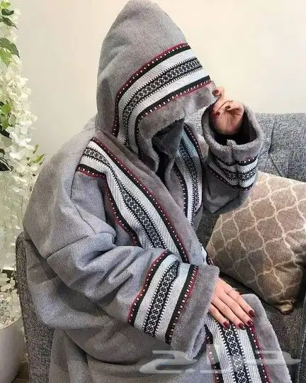 فروه شتوي رجالي الخامة جوخ مبطن بفرو مع إضافة السدو 8