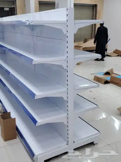 رفوف سوبر ماركت رفوف صيدليات جديد بسعر المستعمل 0